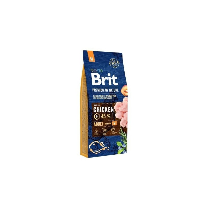 Brit by Nature Adult M 15kg